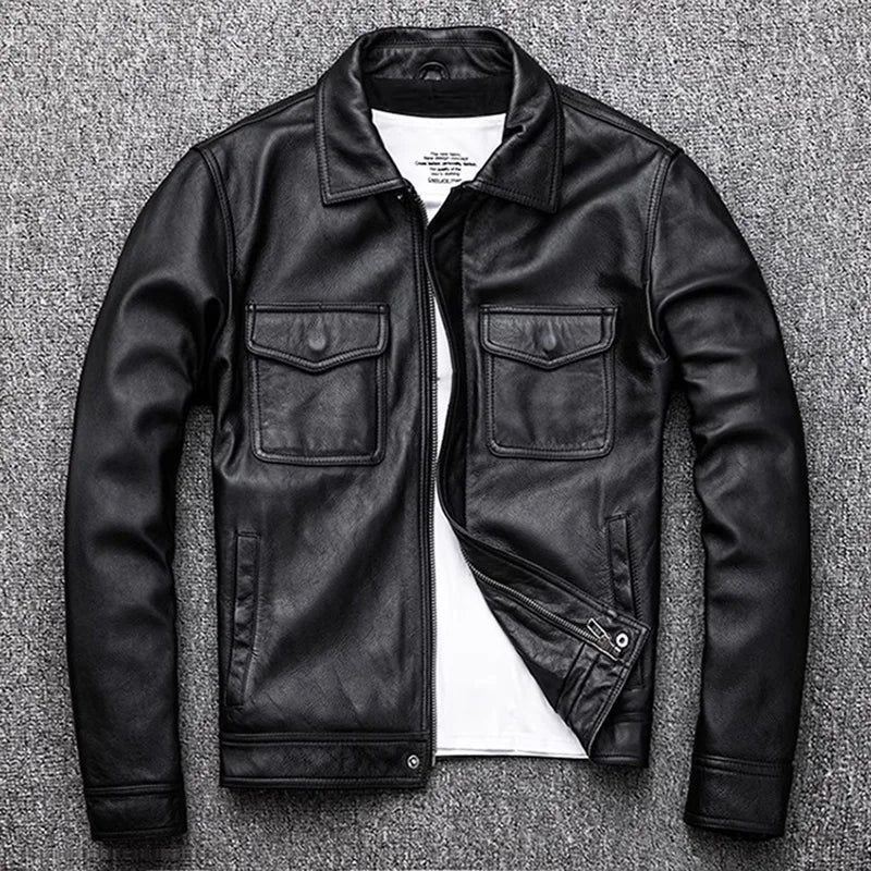 Burno Genuine Leather Jacket