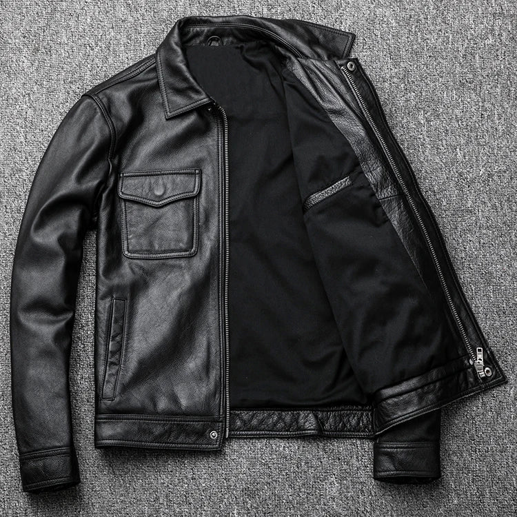 Burno Genuine Leather Jacket